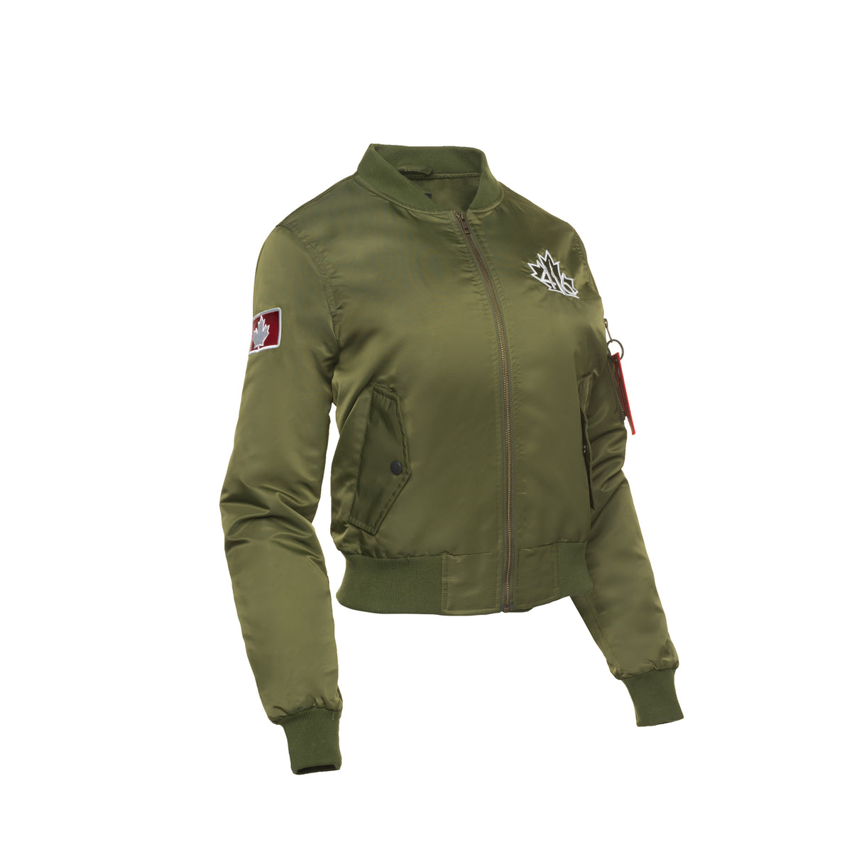 Khaki green bomber outlet jacket womens