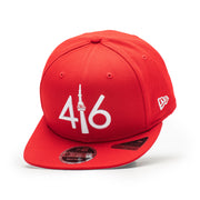 416™ New Era 9FIFTY Snapback cap - RED/WHITE LOGO