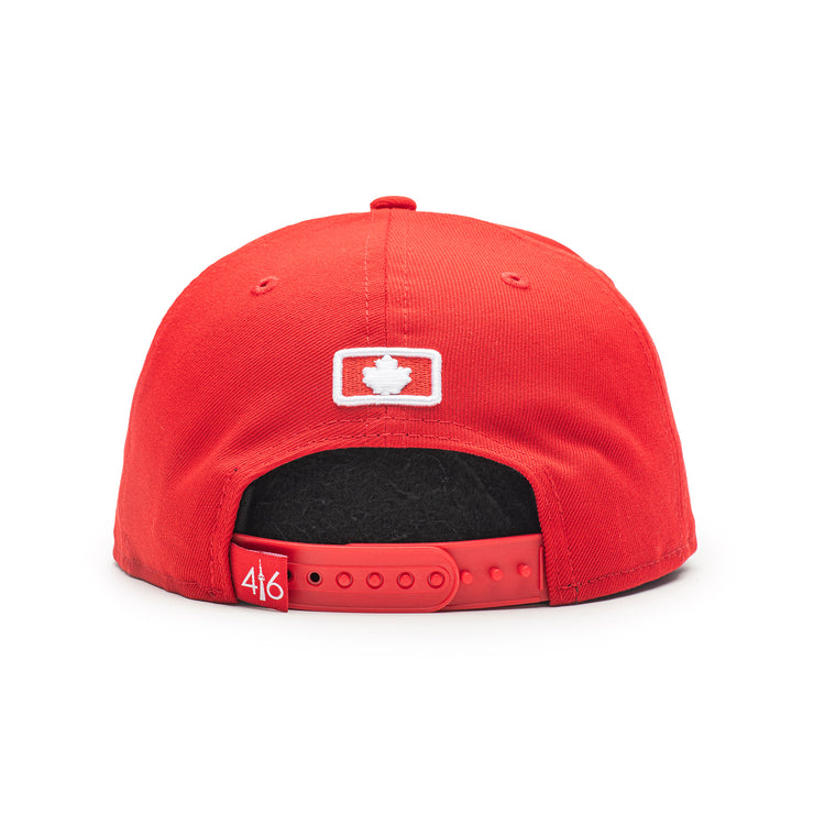 416™ New Era 9FIFTY Snapback cap - RED/WHITE LOGO