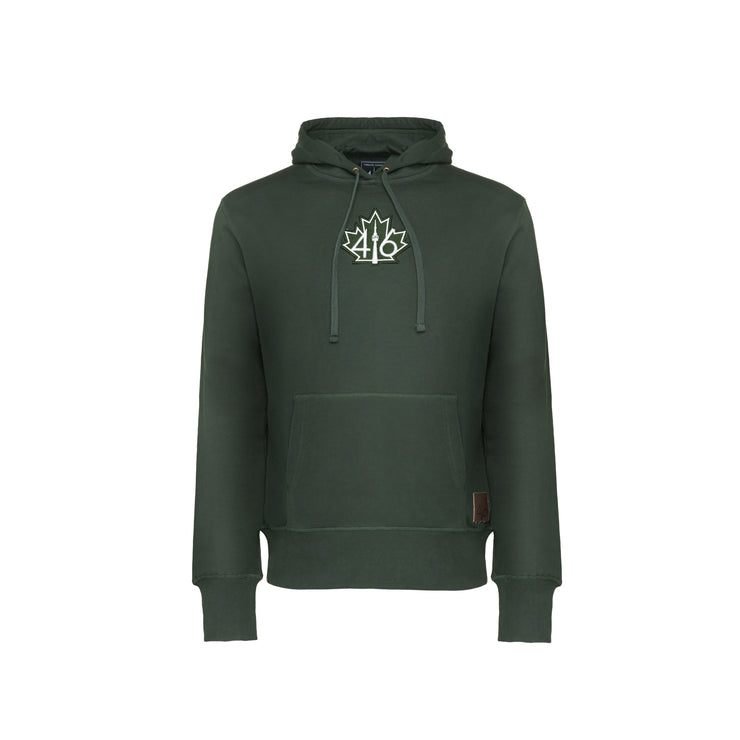 416 French Terry Men's Pullover Hoodie - Forest Green