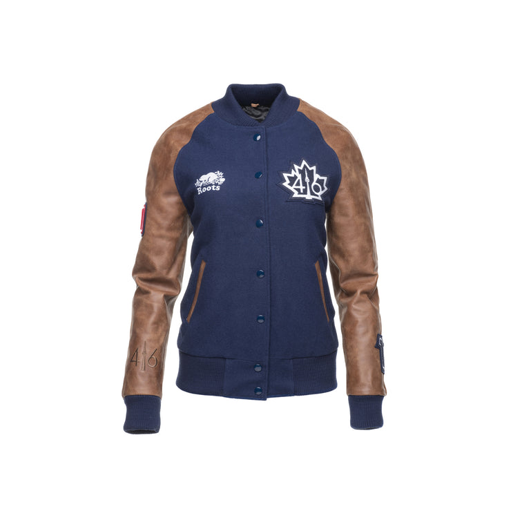 416 Roots Awards Jacket - Women's Blue & brown